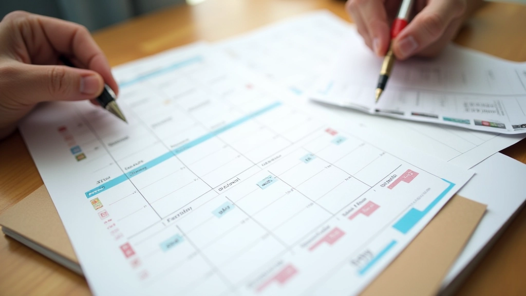 Calendrier montrant la durée d'un Plan d'Épargne Logement avec des jalons annuels